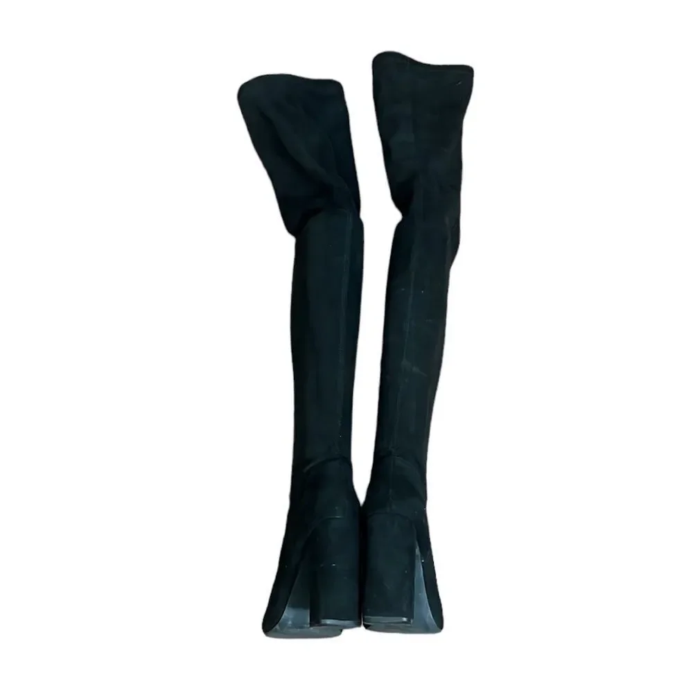 ASOS Black Over the Knee Boots Size 7